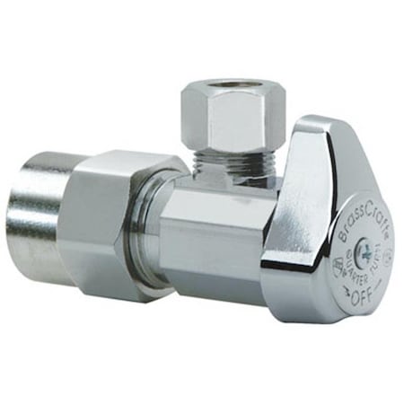 Pinpoint G2PR19X CD .5 x .37 in. Angle Chrome PVC Valve PI879096